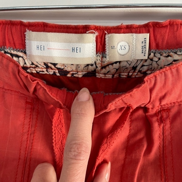 Anthropologie Hei Hei Mora Coral Drawstring Pants - XS - Picture 6 of 9